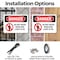 Signmission Do Not Enter When Red Light Is On Danger Sign, Plastic, 10in W x 7in L, 2PK OS-2PACK-DS-P-710-L-1141 - alternate 4